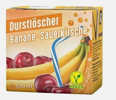 Durstlöscher Banane-Sauerkirsche 12x500ml