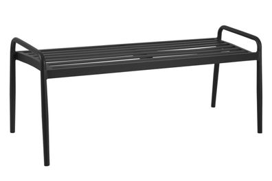 Brafab - Gartenbank Sonnac aus Aluminium, Schwarz