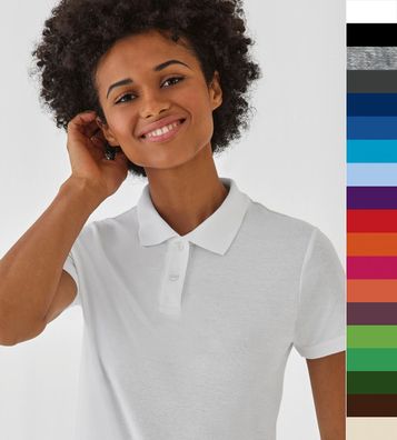 10er Pack B&C dünnes Damen Poloshirt Piqué Polo Shirt ID.001 PWI11 NEU