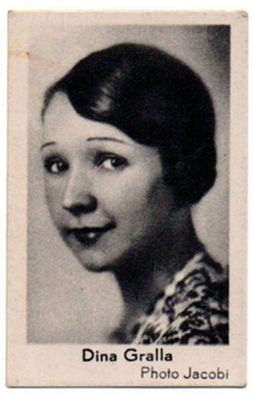 Dina Gralla Alte Sammel Foto Bild 1933 deutsche Schauspielerin Film Movie Star