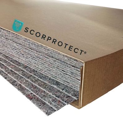 25 x Scorprotect® VliesGott Robuste Vliesfaserplatte 1,0 m x 0,8 m Schutz-Platte Abde
