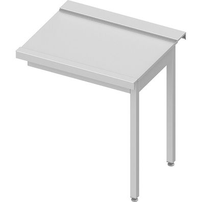 Stalgast Ablauftisch ECO auf zwei Beinen 1000x670x870 mm, Anbauseite rechts, mit