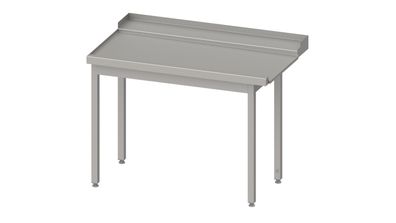 Stalgast Ablauftisch, Korbführung mit Gefälle, ohne Grundboden 1600x750x880 mm,