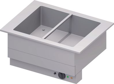 Stalgast Bain-Marie-Becken Drop-In 2xGN 11 830x620x390 mm Edelstahlabdeckung