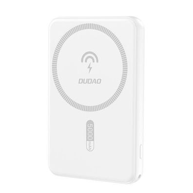 Kabellose Powerbank Dudao K14S USB-A/USB-C/MagSafe 20W 5000mAh - Weiss