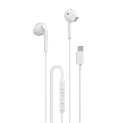 Dudao X3C In-Ear Kopfhoerer mit USB-C Anschluss, 1,2m Kabel, Weiss