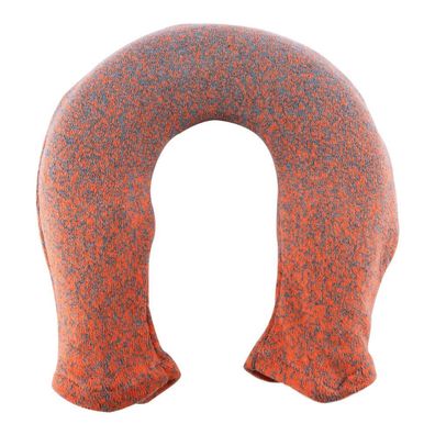 Nackenwärmflasche mit Flauschbezug Pixel orange