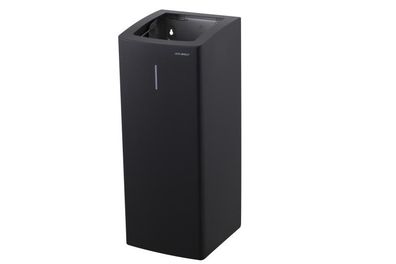 Abfallbehälter Serie Alpha Edelstahl mattschwarz 50 l