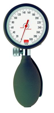 boso Manometer allein mit Druckball ohne Manschette blau