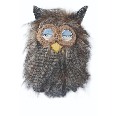 Knuffeltier Eule Gelbschnabel Bob mit Wärmflasche 0,8 L