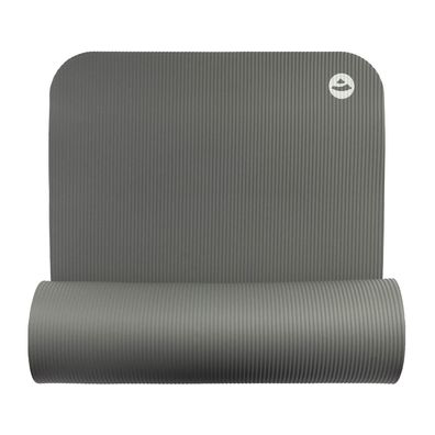 Gymnastikmatte 185 x 60 x 1,5 cm grau