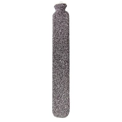 Wärmflasche mit Strickbezug Pixel grau