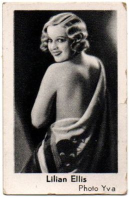 Lilan Ellis Altes Sammel Foto Bild von 1933 Schauspielerin Film Movie Star Dänemark