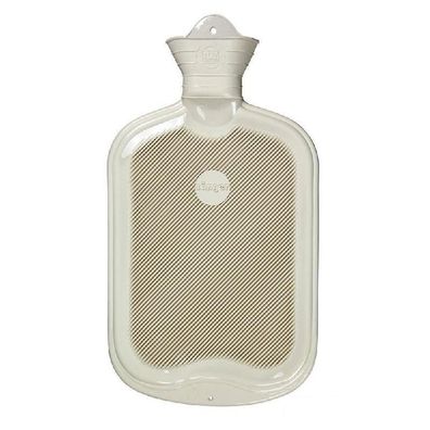 Sänger Naturgummi-Wärmflasche FSC Lamellen 2 Liter weiß