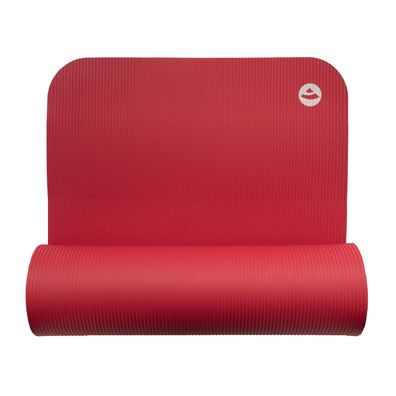 Gymnastikmatte 185 x 60 x 1,5 cm rubinrot