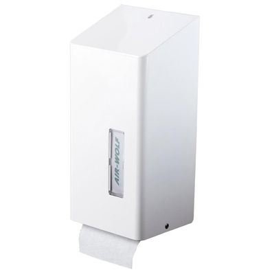 WC-Papierspender für Einzelblätter Omega Edelstahl weiß