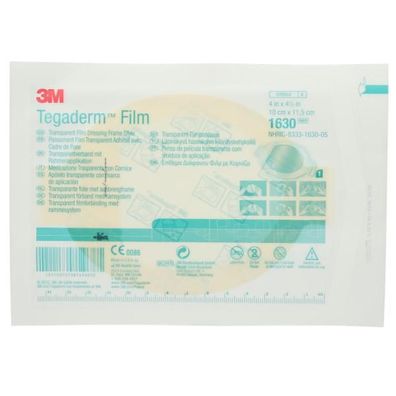 Tegaderm Film Transparentverband oval 11,5 x 12 cm 5 Stück