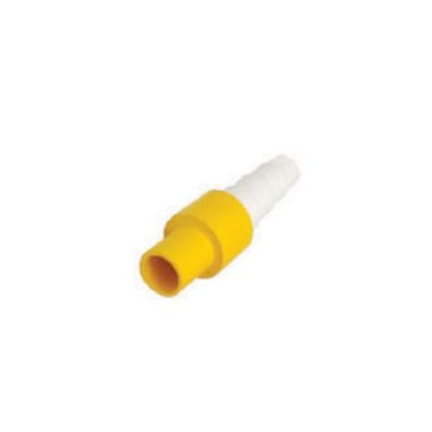 Linum Verbinder Gelb 1607RU für Rohr AD 16mm auf Schlauch ID 14-20mm