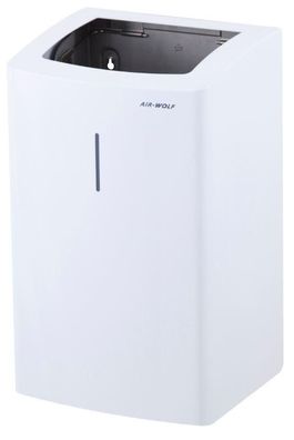 Abfallbehälter Serie Alpha Edelstahl weiß 25 l