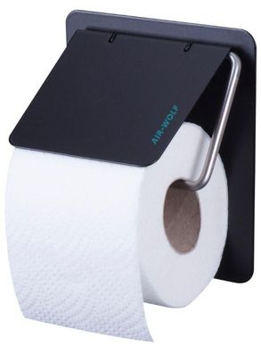 WC-Papierhalter Serie Omega Edelstahl mattschwarz