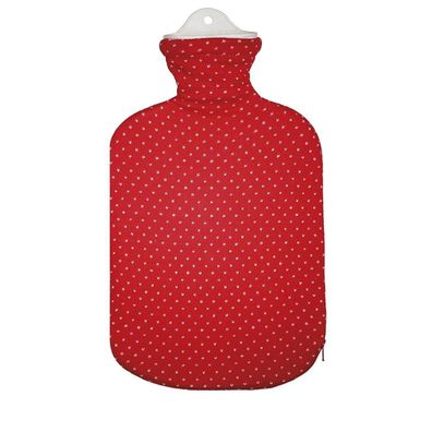 Wärmflasche mit Strickbezug 2 l Rote Königin