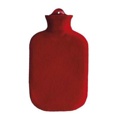Konturbezug mit Wärmflasche 2 l rot