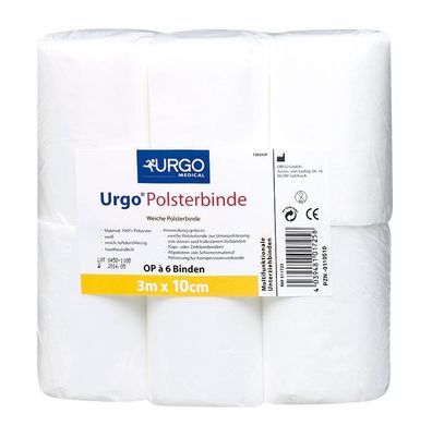 Urgo Polsterbinde 3 m x 15 cm 6 Stück