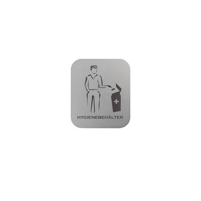 Türschild Hygienebehälter Herren Serie Lobo selbstklebend