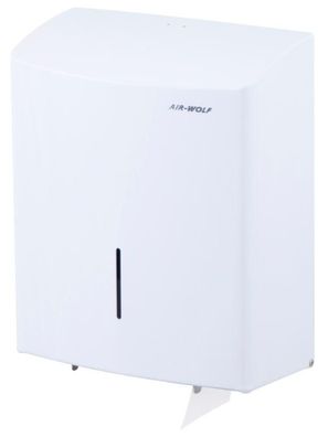 Großrollenspender Serie Alpha Edelstahl weiß