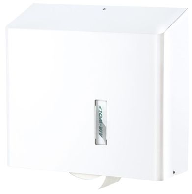 WC-Papierspender Serie Omega Edelstahl weiß für 4 Rollen