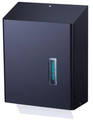Papierhandtuchspender Omega mattschwarz für 500 Tücher