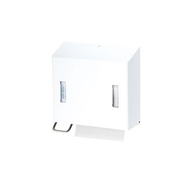 Seifen- und Papierhandtuchspender Spender Omega links