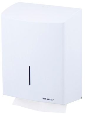 Papierhandtuchspender Serie Alpha Edelstahl weiß