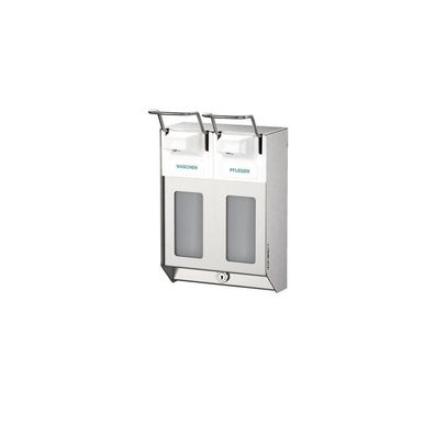Reihenspender Serie Omikron II 2 x 0,5 l Edelstahl gebürstet