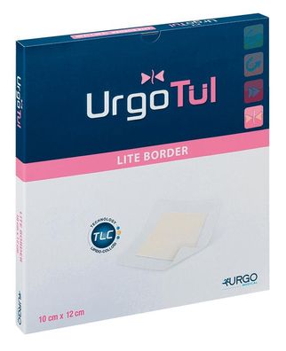 UrgoTül Lite Border Wundauflage 8 x 8 cm 50 Stück im Spender