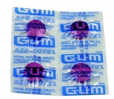 Sunstar Gum Red-Cote Plaque-Anzeigetabletten 800, 4 Stueck