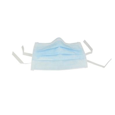 Monoart Mundschutz Pro 3 zum Binden blau 3-lagig 50 Stück
