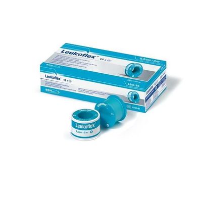 Leukoflex® Fixierpflaster 5 m x 1,25 cm 24 Stück im Schutzr