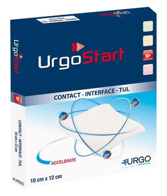 UrgoSTART Tül Gaze im Spender 10 x 12 cm 60 Stück