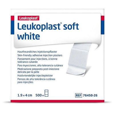 Leukoplast soft white 1,9 x 4 cm 500 Strips