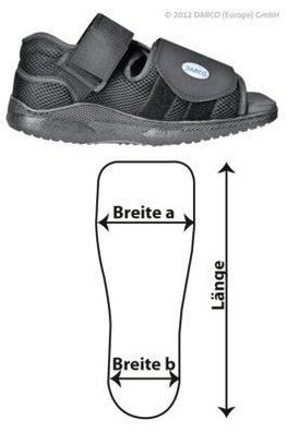 Darco Medsurg Verbandschuh Herren Gr. XL schwarz