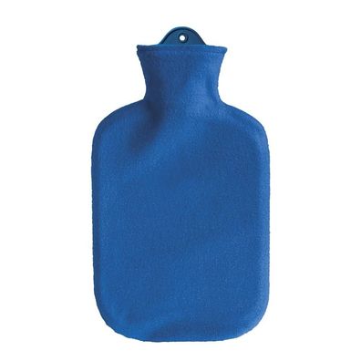 Konturbezug mit Wärmflasche 2 l blau