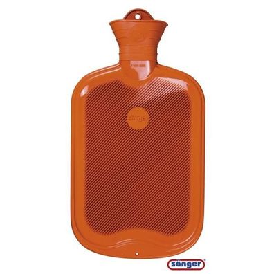 Wärmflasche Lamelle beidseitig 2,0 L orange