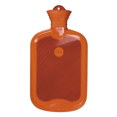 Wärmflasche Lamelle einseitig 2,0 L orange
