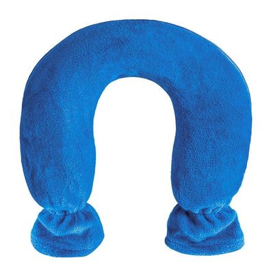 Nackenwärmflasche m. Fleecebezug 1,4 L blau
