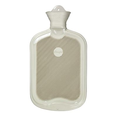 Wärmflasche Lamelle einseitig 2,0 L weiß