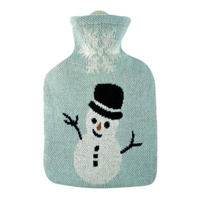 Wärmflasche mit Bezug Schneemann Flocki