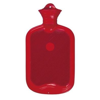 Wärmflasche Lamelle beidseitig 2,0 L rot