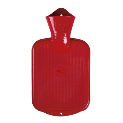 Gummi-Wärmflasche 0,8 l rot