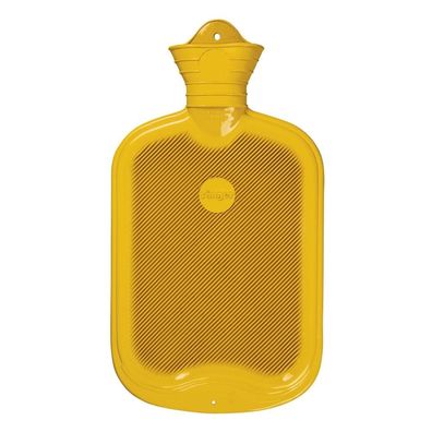 Sänger Naturgummi-Wärmflasche FSC Lamellen 0,8 l gelb